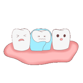 口腔牙齿健康问题彩色敏感牙齿动图gif