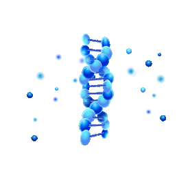 DNA细胞结构科技蓝色美容分子gif图素材图片