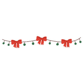 圣诞节快乐圣诞蝴蝶结装饰分割线动图gif