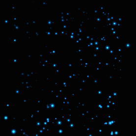 漂浮粒子夜晚荧光蓝色光效光发光图片