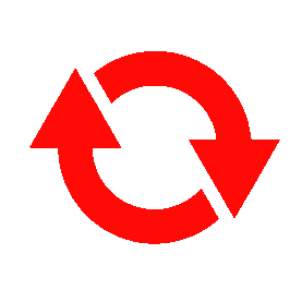 红色箭头转换循环符号gif图素材