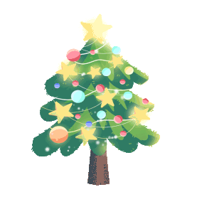 圣诞节圣诞树装饰星星平安夜西方节日圣诞gif图素材