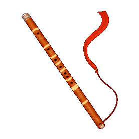 古典吹奏乐器横笛gif图素材