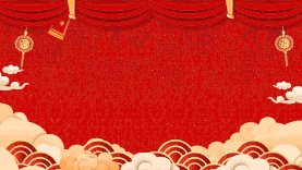 元旦春节新年中国风庆祝喜庆红色视频背景gif图素材图片