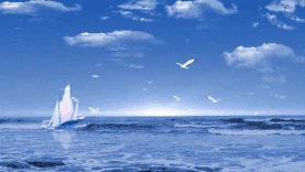 扬帆起航企业文化蓝色视频背景gif图素材图片
