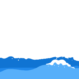 炎炎夏日水花海浪卡通液体水海水gif图素材图片