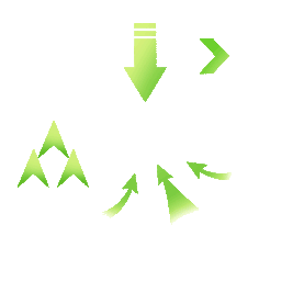 绿色环保箭头标志合集gif图素材简约图标标志