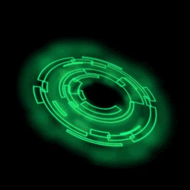 绿色科技光感圆圈科技gif图素材