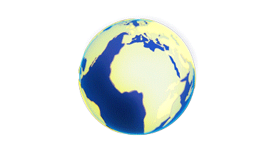 科技地球日地球旋转光效gif图素材