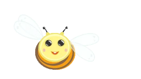 卡通可爱蜜蜂昆虫飞舞动画
