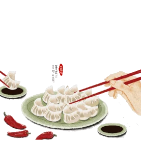 传统节日冬至吃饺子
