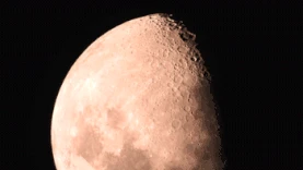 月球地表望远镜实拍