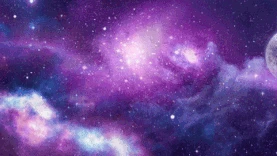 紫色星云星空粒子飘动背景