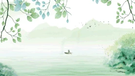 清明节清明绿色中国风gif图片背景