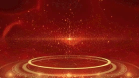 红色粒子新年舞台背景图片