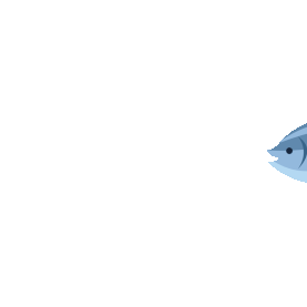 蓝色的海鲜小鱼插画图片