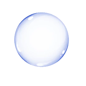 圆形蓝色漂浮气泡元素图片