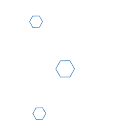 六边形化学分子插画