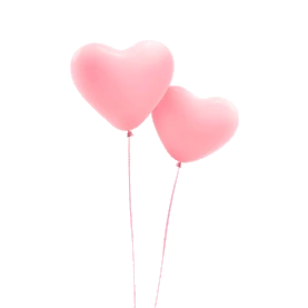 卡通520爱心粉色气球gif透明底图片