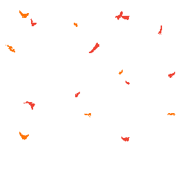 秋季运动会跑步运动员落叶PNG图图片