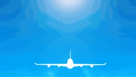 特技飞机喷气烟雾天空云gif图片背景