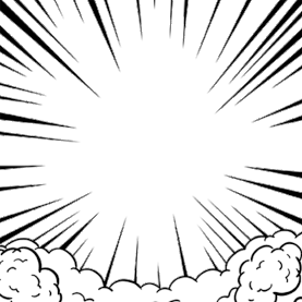 黑白漫画风闪烁爆炸放射线边框云图片
