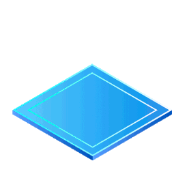 蓝色2.5D人工智能科技机器人区块链动态元素