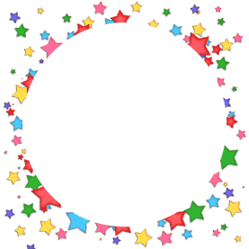 布满星星的圆圈边框图片