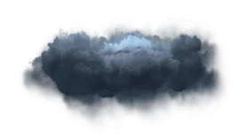 暗黑云层闪电无限循环元素图片