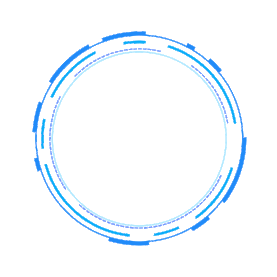 蓝色科技通用圆圈线性边框图片
