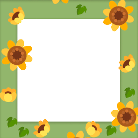 淡绿色花卉拍照相框花朵夏日植物边框图片