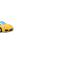 黄色汽车gif图片元素跑车车图片