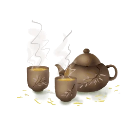 古风传统紫砂壶茶具养生图片