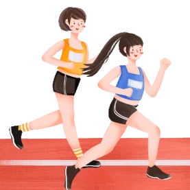 运动健身跑步赛跑运动会的少女图片