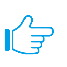 蓝色手指箭头向右