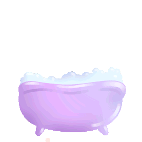 紫色洗澡盆婴儿洗澡泡澡图片