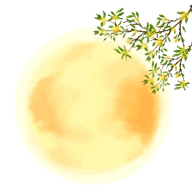 中秋节桂花赏月元素图片