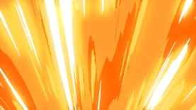 橙色无缝循环能量爆炸卡通背景