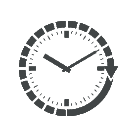 顺时针时钟时间计时图标图片