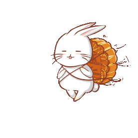 中秋中秋节可爱兔子玉兔绑架月饼表情包gif图素材图片