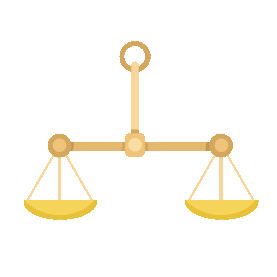 正义平衡称量工具的杆秤天平gif图素材