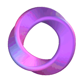 立体莫比乌斯环魔性圆圈螺旋图片