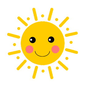 微笑太阳阳光灿烂旋转太阳散发光芒