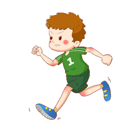 男孩用力奔跑跑步运动体育gif图素材图片