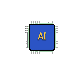 AI高科技芯片gif图素材图片