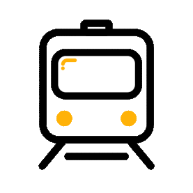 一辆线性火车地铁动车铁轨图标gif图片图片