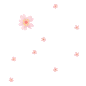 卡通漂浮樱花花瓣粉色春天春季gif图素材图片