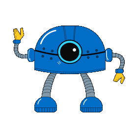 蓝色科技智能机器人跳舞演示gif图素材
