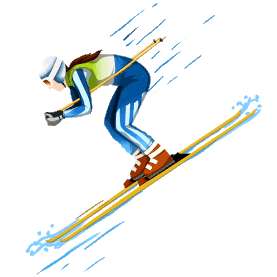滑雪运动员体育冬天gif图素材图片