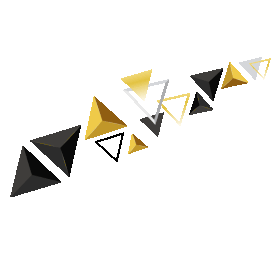 黑金金色黑色三角装饰漂浮动效图片